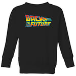 Back To The Future Classic Logo Kids' Sweatshirt - Black - 3-4 Years - Black