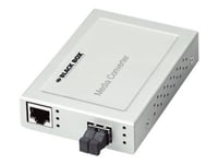 Black Box Xs 10/100 Mbps Media Converter - Fibermediekonverterare - 100Mb Lan - 10Base-T, 100Base-Fx, 100Base-Tx - Rj-45 / St-Läge (Multi-Mode) - Upp Till 2 Km - 1310 Nm