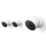 Google Nest Cam (Outdoor/Indoor, Battery) Security Camera - Smart Home WiFi Camera - Wireless, 2-Pack & Nest Cam (Outdoor/Indoor, Battery) Security Camera - Smart Home WiFi Camera - Wireless