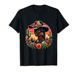 Black Cowgirl Western Rodeo Melanin Texas Woman Girl country T-Shirt