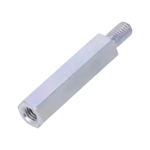 Distansskruv i metall, M3, inv/utv, 20 mm, 25-pack