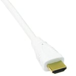 World of Data - 1.5m WHITE v1.4 4K HDMI Cable - Compatible with xBox One, Series X, Series S, PS3, PS4, PS5
