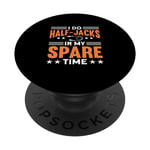 I Do Half-Jacks In My Spare Time Jump Rope Skipping PopSockets Swappable PopGrip