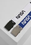 Urban Classics NASA Tygbälte extra lång 2-pack (blue/wht)