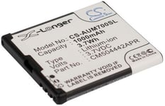 Kompatibelt med Amplicomms PowerTel M7000, 3.7V, 1000 mAh