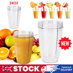 LARGE 24 OZ Replacement Mug For Nutribullet 600/900w Tall Oversized Cup.