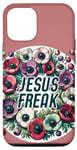 iPhone 14 Pro Jesus Freak Christian Design Anemone Florals Case