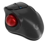 KeySonic Souris Trackball sans fil, Ergonomique, Contrôle précis & facile avec le pouce, Connexion USB 2.4 GHz, Pour Windows & Mac, KSM-6101RF-EGT