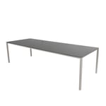 Cane-Line - Pure matbordsunderrede 280X100 cm - Sand/bordsskiva 280X100 cm - Pure - Nero Black - Matbord utomhus - Svart