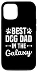 Coque pour iPhone 13 Pro Best Dog Dad in the Galaxy Fête des Pères Drôle Amoureux des propriétaires d'animaux