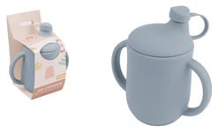 DORON & CHARLIE - Gobelet D'Apprentissage - Repas Enfant - 056741 - Bleu - Silicone - 150 ml - Compatible Micro Onde - Machine à Laver - Facile à Nettoyer - Tasse Bébé - À Partir de 4 mois