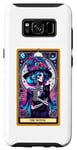 Coque pour Galaxy S8 Witch Black Cat Tarot Carte Squelette Skelly Magic Spell Wicca