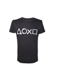 Sony - PlayStation Buttons (M) - Black - T-Shirt