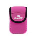 MegaGear MG797 Olympus Tough TG-6, TG-5, TG-870, TG-4, TG-860 Ultra Light Neoprene Camera Case, with Carabiner - Hot Pink