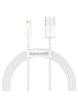 Baseus Superior Series Cable USB to Lightning 2.4A 1.5m (white)