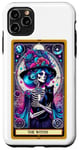 Coque pour iPhone 11 Pro Max Witch Black Cat Tarot Carte Squelette Skelly Magic Spell Wicca