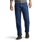 Lee Men's Fleece and Flannel Lined Relaxed Fit Straight Leg Jeans?????????????????? ? ??? ?? ????? Jeans, Dark Wash, 31W 30L UK