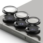 Ringke Samsung Galaxy S25 Plus 2-pack Linsskydd med aluminiumram, svart