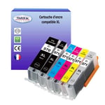 6 Cartouches compatibles avec Canon PGI-570, CLI-571 XL pour Canon Pixma TS8050, TS8051, TS8052