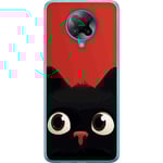 Xiaomi Poco F2 Pro Transparent Mobilskal Busig Katt