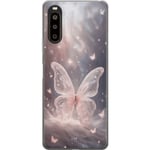 Sony Xperia 10 II Genomskinligt Skal Fjäril