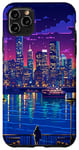 iPhone 11 Pro Max New York City View Synthwave Retro Pixel Art Case