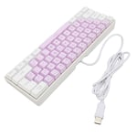 (White Purple)Airshi Gaming Keyboard RGB Backlit Computer Keyboard With UV