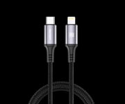 NEXTBATT USB-C till Lightning kabel 30W, 3A, 2m - Svart