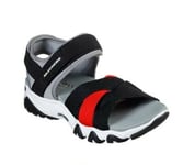 NEW! Skechers Mega Summer D'Lites 2.0 Black/Red Sandals Size UK 5