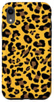 Coque pour iPhone XR Imprimé léopard jaune foncé safran élégant motif guépard