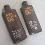 2 x 200 ml Piz Buin Allergy Sun Sensitive Skin Lotion SPF 15 UVA UVB