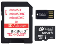128GB microSD Memory card for Sony HDR-CX240 Camcorder, Class 10 100MB/s