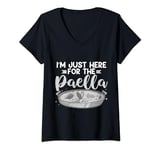 Womens Paella Food Funny Valencian Spanish Recipe V-Neck T-Shirt