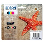 Genuine Original Epson 603 BCMY Multipack Set Ink Cartridges 4-Pack for XP-4100