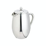 La Cafetière Stainless Steel Double Walled Insulated Cafetière 3 Cup, Stainless Steel, Silver