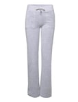 Del Ray Classic Velour Pant Pocket Design Bottoms Trousers Joggers Grey Juicy Couture