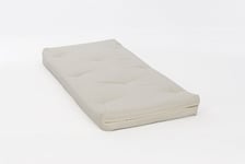 Comfy Living 3ft (90cm) Single Luxury Futon Mattress in Cream