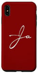 Coque pour iPhone XS Max Logo signature manuscrit avec couleur blanche