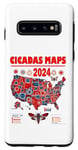 Coque pour Galaxy S10 Cartes Cicada 2024 BROOD XIX, XIII The Cicada Reunion U.S 2024