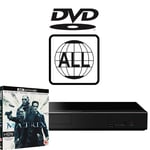 Panasonic Blu-ray Player DP-UB450EB-K MultiRegion for DVD inc The Matrix 4K UHD