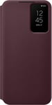 Official Samsung Official S22+ Smart Clear View Cover - Burgundy