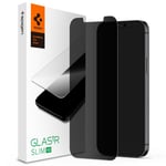 Spigen iPhone 12 / 12 Pro (6.1) Premium Privacy Tempered Glass Screen Protector Anti-Spy - Delicate Touch - Perfect Grip - Case Friendly with Spigen Phone Case