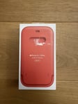 Genuine / Official Apple iPhone 12 Pro Leather Sleeve MagSafe - Orange