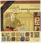Graphic 45 - 4501806 - A Proper Gentleman Deluxe Collector's Edition - 12 x 12 Inches, Large