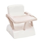 Rehausseur de chaise enfant 2 en 1 Thermobaby yeehop - 6-18 mois - Harnais sécurité 3 points - Tablette amovible - Marron glac
