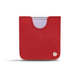 Pochette cuir Samsung Galaxy Z Flip4 - Pochette - Rouge - Cuir lisse premium - Neuf