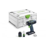 Festool T18+3 18v Cordless Drill Bare Unit In Systainer Sys M 187 Box 577226