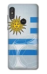 Uruguay Football Soccer Flag Case Cover For Motorola One Power, Moto P30 Note