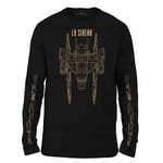 Star Trek: Picard La Sirena Wireframe Unisex Long Sleeve T-Shirt - Black - XXL