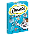 Dreamies Creamy Snacks - Laks (4 x 10 g)